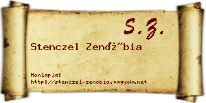 Stenczel Zenóbia névjegykártya